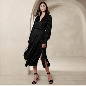 BANANA REPUBLIC LYDIA ASYMMETRICAL SHIRTDRESS Sz Small NWT